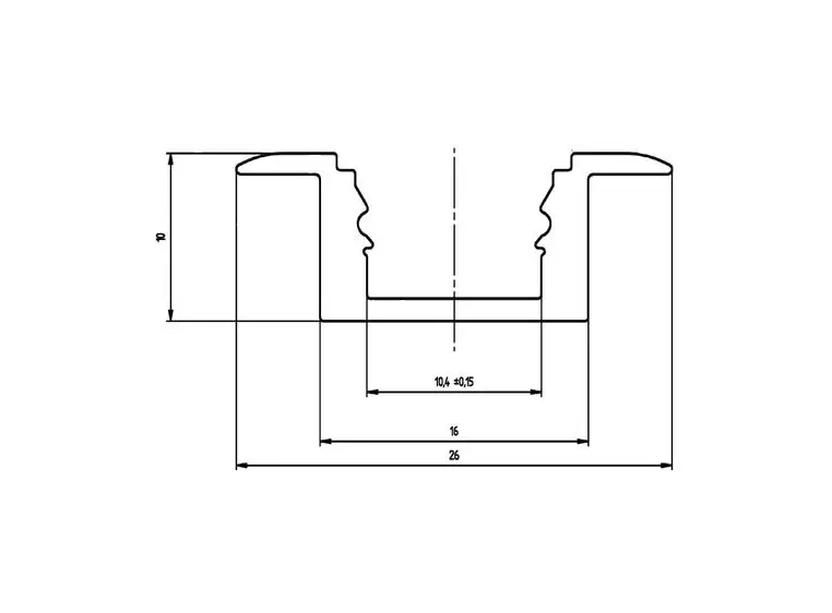 EUROLITE U-Profil MSA for LED Strip 2m silver 